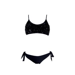 Bikini canotta pailettes